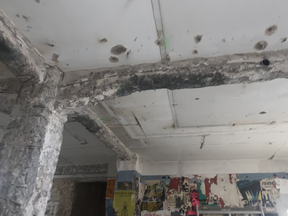 Abgestütztes Tragwerk im Bestand des Projekts Bonwit & Bär Stiftstraße