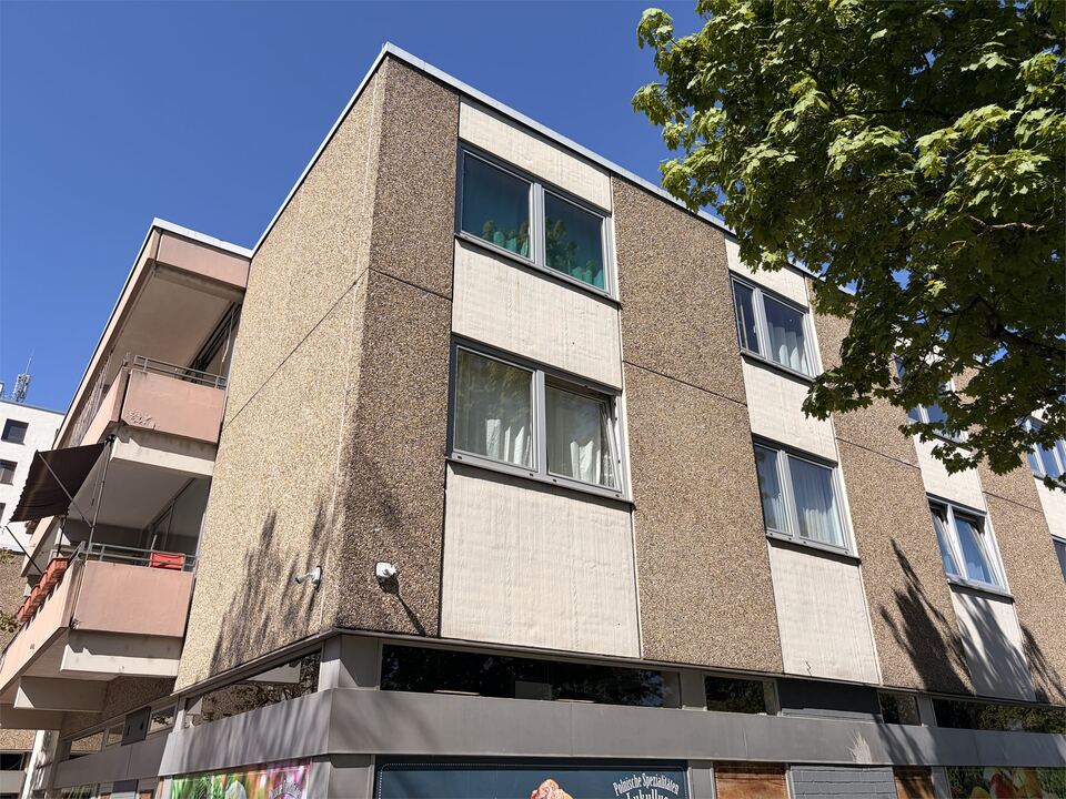 Fassade und Balkone der Wohnanlage Am Lemmchen